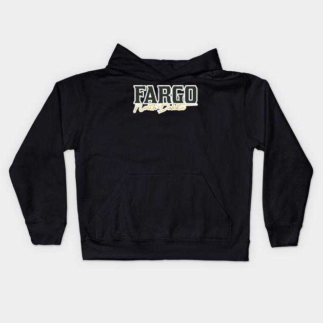 FARGO North Dakota Kids Hoodie by Josh Wuflestad